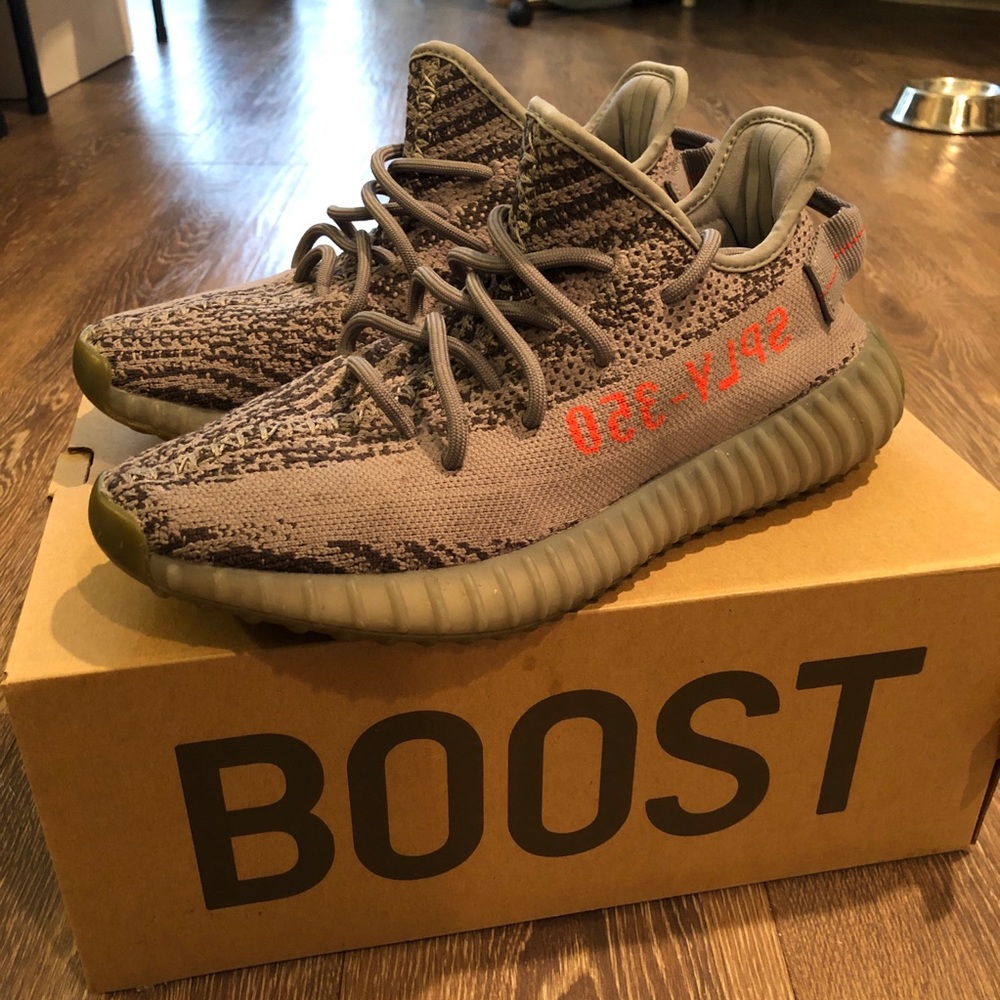 Yeezy Boost 350 V2 Gray Orange Sneakers